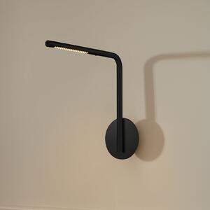 UMAGE Omni Pivot LED zidna svjetiljka, crna, prigušiva, prigušiva, Crno, spavaća soba, Aluminij