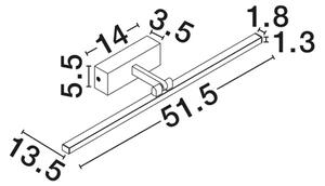 MAREL ZIDNA LED SVJETILJKA ZLATNA 12W IP44 CCT 3000-4000K NL9117309