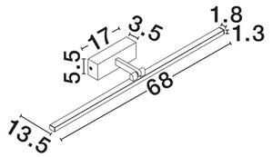 MAREL ZIDNA LED SVJETILJKA CRNA 16W IP44 CCT 3000-4000K NL9117306