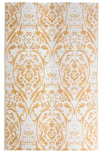 VidaXL Vanjski tepih narančasto-bijeli 190 x 290 cm PP