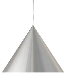 FRANDSEN visilica Benjamin, Ø 46 cm, brušeni aluminij, E27, prigušiva, Metalik, Dnevni boravak/blagovaonica, Aluminij
