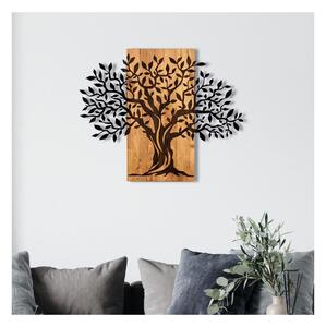 Zidna dekoracija 72x58 cm stablo drvo/metal