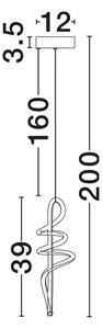 SOLINE LED VISILICA ZLATNA 18W IP20 3000K TRIAK PRIGUŠLJIVA NL9124102