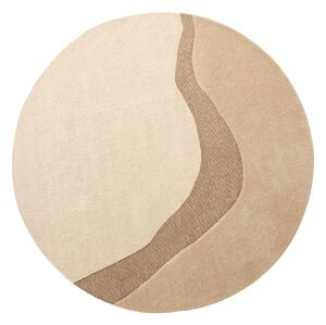 Vuneni Tepih Figari Linen Round