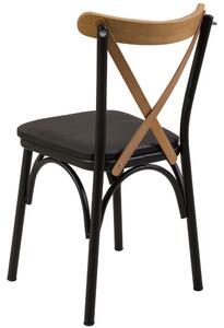 Woody Fashion Set stolova i stolica (4 komada), Crno, OLV-AC-TK19
