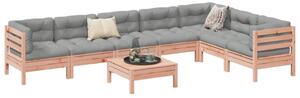 VidaXL 8-dijelni set vrtnih sofa s jastucima masivno drvo duglazije