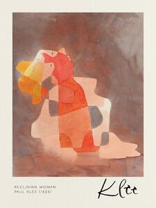 Reprodukcija umjetnosti Reclining Woman - Paul Klee, (30 x 40 cm)