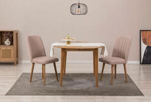 Woody Fashion Proširivi blagavaonski stol i stolice (3 komada) Francesca