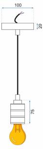 Stropna viseća svjetiljka Crna APP342-1CP