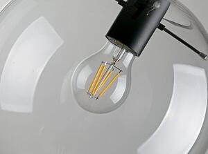 Stropna svjetiljka sa staklenim privjeskom Lassi Crna 25cm APP307-1CP