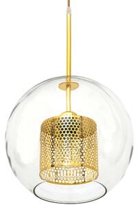 Staklena viseća svjetiljka zlatna Loft APP555-1CP 25cm