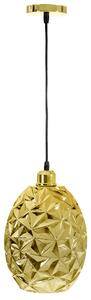 Staklena viseća svjetiljka kromirano zlatna APP565-1CP