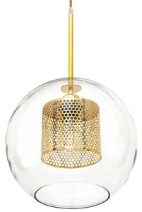 Staklena viseća svjetiljka zlatna Loft APP554-1CP 20cm