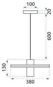 Stropna svjetiljka Loft APP740-3CP