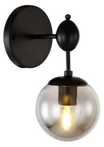 Staklena zidna svjetiljka crna APP750-1W