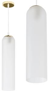 Viseća stropna svjetiljka Staklo bijelo zlato APP665-1CP