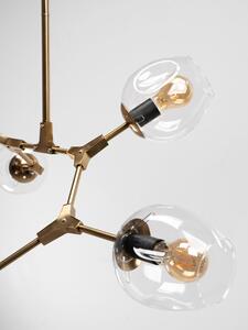 Viseća svjetiljka Zlatne staklene kuglice 5 Ramion APP506-5C