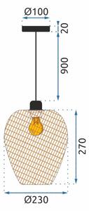 Viseća stropna svjetiljka Natural App885-1CP
