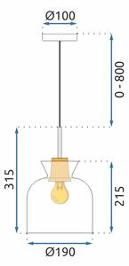 Lampa Viseća APP1182-1CP A