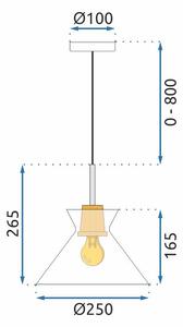 Lampa Viseća APP1183-1CP B
