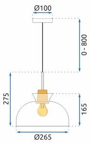 Lampa Viseća APP1184-1CP C