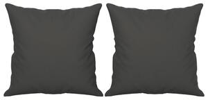VidaXL Ukrasni jastuci 2 kom tamnosivi 40 x 40 cm od mikrovlakana