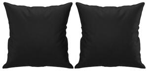 VidaXL Ukrasni jastuci 2 kom crni 40 x 40 cm od umjetne kože