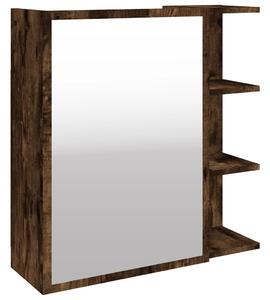 VidaXL Kupaonski ormarić s ogledalom boja hrasta 62,5x20,5x64 cm drvo
