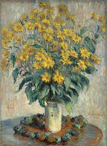 Reprodukcija Jerusalem Artichoke Flowers (1880), Claude Monet