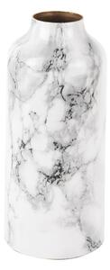 Bijelo-crna željezna vaza PT LIVING Marble, visina 20 cm