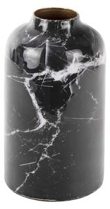 Crno-bijela željezna vaza PT LIVING Marble, visina 15 cm