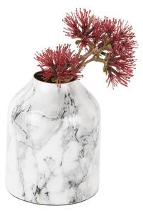 Bijelo-crna željezna vaza PT LIVING Marble, visina 10 cm