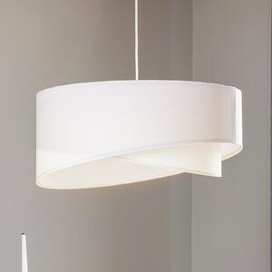 Maco Design Vivien viseća lampa u bijeloj boji od velura, prigušiva, Bijela, Dnevni boravak/blagovaonica, Tkanina / tekstil