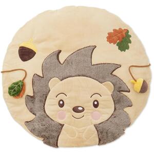 Bieco plišana podloga za igru Hedgehog, taktilna, s aktivnostima
