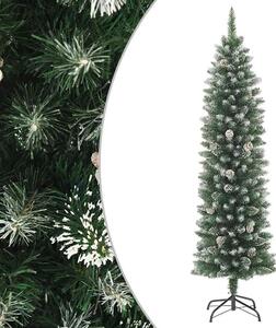 Umjetno usko božićno drvce sa stalkom 180 cm PVC - 180 cm bez LED svjetala