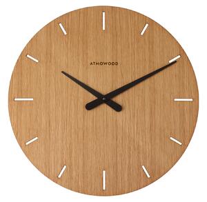 ATMOWOOD sat s indeksnim brojčanikom hrast 50 cm - crne kazaljke