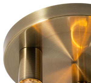 Moderna stropna lampa brončana okrugla - Facil