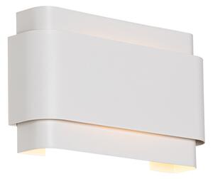 Industrijska zidna svjetiljka bijela 2 svjetla - Coen