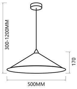 Fuji viseća lampa Ø50cm 1xE27