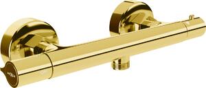 Mexen Slim termostatska tuš baterija, zlatna - 77105-50