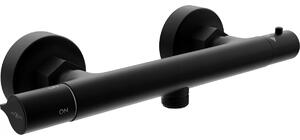 Mexen Slim termostatska tuš baterija, crna - 77105-70