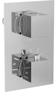 Mexen Cube termostatska kupaonsko-tuš baterija s 2 izlaza, krom - 77502-00