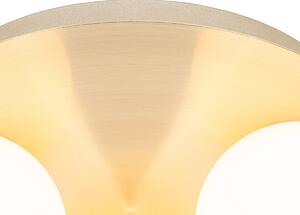 Moderna kupaonska stropna svjetiljka od mesinga 3 svjetla - Cederic