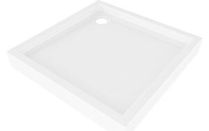 Mexen Flow+ kvadratni tuš kada 90 x 90 cm, bijeli sjaj - 46S109090H