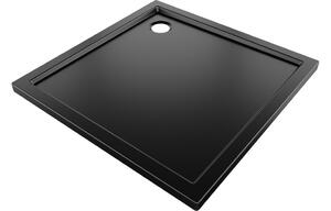 Mexen Flow kvadratna tuš kada slim 90 x 90 cm, crni mat - 46S709090