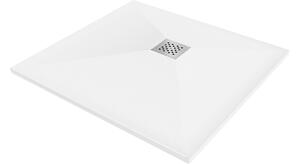 Mexen Stone+ kvadratna kompozitna tuš kada 90 x 90 cm, bijela - 44109090