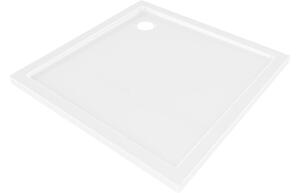 Mexen Flow kvadratni plitki tuš 70 x 70 cm, bijeli sjaj - 46S107070