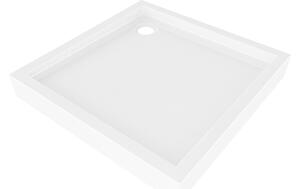 Mexen Flow+ kvadratna tuš kada 70 x 70 cm, bijeli sjaj - 46S107070H