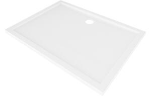 Mexen Flow pravokutna tuš kadica slim 90 x 85 cm, bijeli sjaj - 46R108590