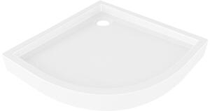 Mexen Flow+ polukružna tuš kada 90 x 90 cm, bijeli sjaj - 46Q109090H